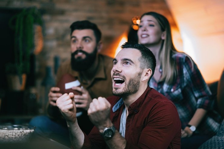 Layar taruhan Dice Game menampilkan opsi taruhan, riwayat hasil sebelumnya, dan statistik dealer